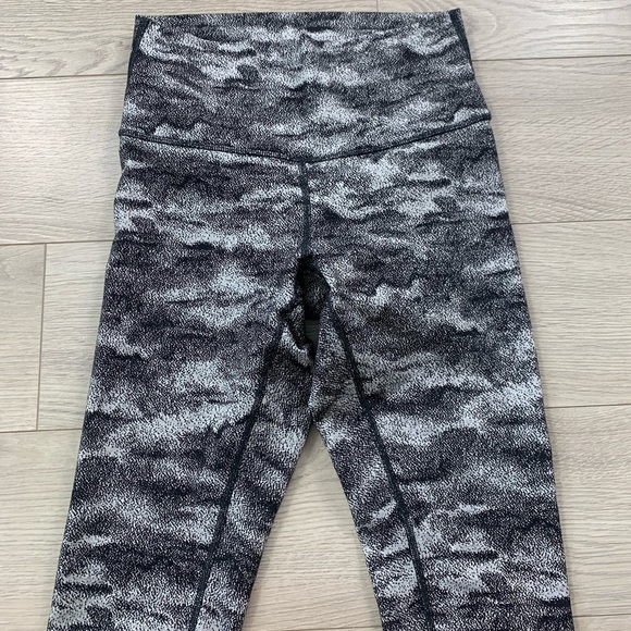 Lululemon Wunder Under Hi-Rise Tight Luon Hazy Days Black White - Picture 6 of 13